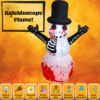 5 Ft Creepy Bloody Snowman Halloween Inflatable Decorations for a Nightmare Before Christmas Decor/Scary Home Party Decor/Outdoor & Indoor Blow Up Prop Spooky Outside Halloween Inflatables